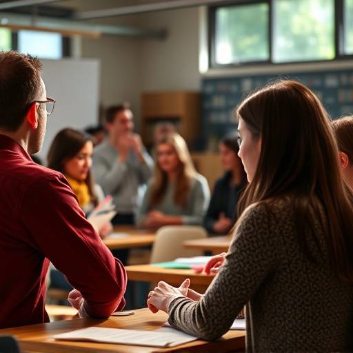 Grupo de personas practicando oratoria en un taller